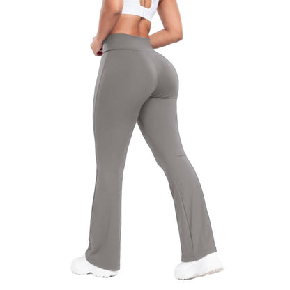 Flare Leggings for Women with Tummy Control Crossover High Waisted Yoga Pants