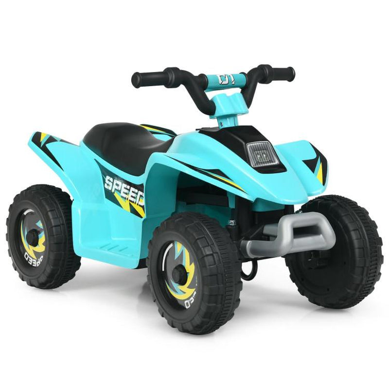 Costway-6V Kids Electric ATV 4 Wheels Ride-On Toy，Children'S Gifts for Christmas