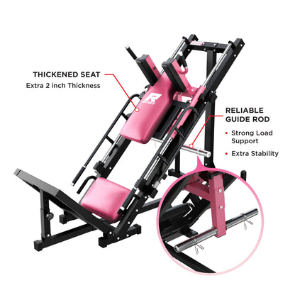 BLP01 45 Degree 3-In-1 Leg Press Hack Squat and Calf Raise Machine