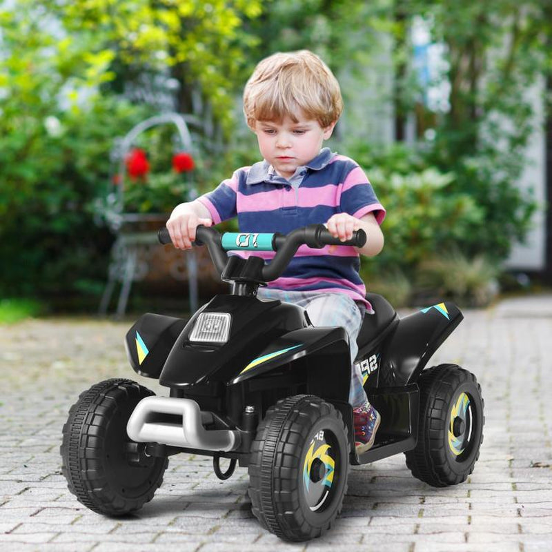 Costway-6V Kids Electric ATV 4 Wheels Ride-On Toy，Children'S Gifts for Christmas