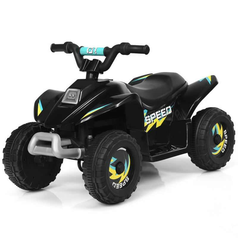 Costway-6V Kids Electric ATV 4 Wheels Ride-On Toy，Children'S Gifts for Christmas